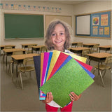 Royal Brites Glitter Project Paper Assortment, 11" x 14", Assorted, 10/Carton (GEO25400) Case of 10