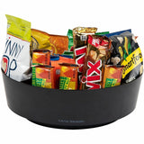 Mind Reader 4-Compartment Snack Carousel Organizer, Black (EMSLAZSNACKCT) Case of 9