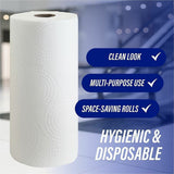 Genuine Joe Kitchen Roll Paper Towels, 2 Ply, 11" x 93.60", 100 Towels/Roll, 3 Rolls/Carton (GJO23085) Case of 30
