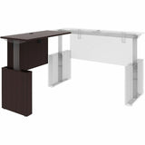 Lorell Essentials Sit-Stand Return Shells, 27.5" x 47.3" x 23.6", Finish: Espresso (LLR18251) Each