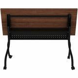 Lorell Preference Flip/Nest Training Tables, 60" Table Top Width x 23.60" Table Top Depth, 29.50", Black Four Leg Base (LLR60756) Each