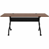 Lorell Preference Flip/Nest Training Tables, 72" Table Top Width x 23.60" Table Top Depth, 29.50", Black Four Leg Base (LLR60755) Each