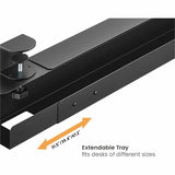 Lorell Cable Management Tray, 47.24", Black, Under Desk Mount (LLR34006) Each