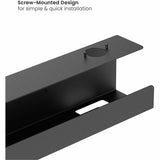 Lorell Cable Management Tray, 47.24", Black, Under Desk Mount (LLR34006) Each