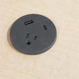 Lorell Power Grommet Insert, Black, 120 V AC/12 A Desktop (LLR34003) Each