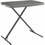 Lorell Table Tray, 150 lb Capacity, 1.50" Table Top Thickness, 26.80" x 26" x 18", Black, Height Adjustable (LLR66662) Each
