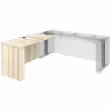 Lorell Essentials Sit-Stand Return Shells, 27.5" x 47.3" x 23.6", Finish: Modern Elm (LLR66378) Each