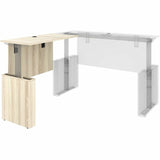 Lorell Essentials Sit-Stand Return Shells, 27.5" x 47.3" x 23.6", Finish: Modern Elm (LLR66378) Each