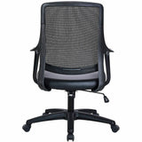 Lorell Fixed-Arm Mesh-Back Conference Chair, Mesh Back Material, 5-star Base, Black, Armrest (LLR63212) Each