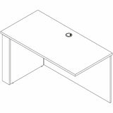 Lorell Essentials Sit-Stand Return Shells, 27.5" x 47.3" x 23.6", Finish: Mahogany (LLR69369) Each