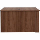 Lorell Essentials Sit-Stand Return Shells, 27.5" x 47.3" x 23.6", Finish: Walnut (LLR69965) Each