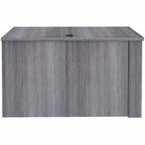 Lorell Essentials Sit-Stand Return Shells, 27.5" x 47.3" x 23.6", Finish: Weathered Charcoal (LLR69528) Each