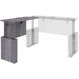 Lorell Essentials Sit-Stand Return Shells, 27.5" x 47.3" x 23.6", Finish: Weathered Charcoal (LLR69528) Each