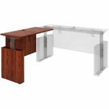 Lorell Essentials Sit-Stand Return Shells, 27.5" x 47.3" x 23.6", Finish: Cherry (LLR69425) Each