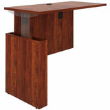 Lorell Essentials Sit-Stand Return Shells, 27.5" x 47.3" x 23.6", Finish: Cherry (LLR69425) Each