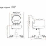 Lorell Multi-task Chairs, Black, Vinyl Seat Material, Mesh Back Material, 5-star Base (LLR82099) Each