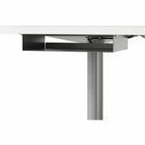 Lorell Height-Adjustable Mobile Desks with Box, 66 lb Capacity, 42.10" x 29.50" x 21.60", White, Steel (LLR84855) Each