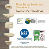 World Centric Compostable Fiber Bowl, Food, Soup, Ice Cream, Natural, Fiber Body, 4/Carton (WORBOSC16LFP) Case of 500