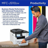 Brother MFC-J5110DW Wired & Wireless INKvestment Tank Inkjet Multifunction Printer (BRTMFCJ5110DW) Each