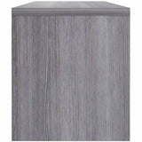 Lorell Essentials Wall-Mounted Hutches with Wood Doors, 17" x 48" x 15", Weathered Charcoal (LLR69635) Each