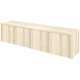 Lorell Essentials Wall-Mounted Hutche with Wood Doors, 17" x 72" x 15", Modern Elm (LLR66346) Each