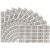 Smead ETS Color-Coded Year Labels, 1/2" x 5/64", Gray, 27, Paper, Laminated, 1/Pack (SMD67927) Each