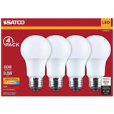 Satco 9.8W A19 LED Frosted Bulbs, 9.80 W, 60 W Incandescent Equivalent Wattage (SDNS14353) 1 Pack