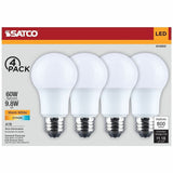 Satco 9.8W A19 LED Frosted Bulbs, 9.80 W, 60 W Incandescent Equivalent Wattage (SDNS14353) 1 Pack
