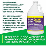 Simple Green Clean Finish Disinfectant Cleaner, 128 fl oz (SMP2801128) Case of 4