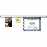 Advantus Grip-A-Strip Display Rails, 1.5" x 9", Satin Aluminum (AVT1500) Each
