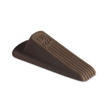 Master Caster® Big Foot Doorstop, No Slip Rubber Wedge, 2.25w x 4.75d x 1.25h, Brown, 2/Pack (MAS00971) Pack of 2