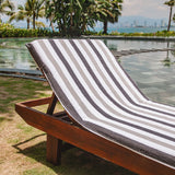Hospeco® Cabo Cabana Chaise Cover 30x85 Black/Grey, 12/Case (HOSCC-CC-BK-GY-CS) Case of 12
