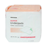 McKesson Super Disposable Underpad 30 X 36 Inch Fluff / Polymer Moderate Absorbency (724050_CS) 100/CS