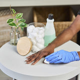 CareStock™ Exam Glove Medium NonSterile Nitrile Standard Cuff Length Textured Fingertips Blue Chemo Tested (1230897_BX) 200/BX