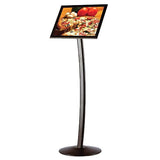 MT Displays Curved Sign Holder 11" x 17" Poster Size Black, Landscape & Portrait position (UCUMBB0517X2000) Each