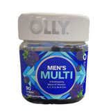 OLLY® Men's Multi Multivitamin Supplement MultiVitamins / Zinc Assorted Strengths - 5 mg - 5 mg Gummy 90 per Bottle Blackberry Blitz Flavor (1228374_BT) 1/BT