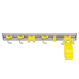 Rubbermaid® Commercial Closet Organizer/Tool Holder, 34w x 3.25d x 4.25h, Gray (RCP199300GY) Each