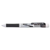 Pentel® .e-Sharp Mechanical Pencil, 0.5 mm, HB (#2), Black Lead, Black Barrel, Dozen (PENAZ125A) Case of 12
