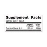 Geri-Care® Vitamin Supplement Vitamin B1 100 mg Strength Tablet 100 per Bottle (774606_CS) 12/CS