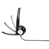 Logitech® H390 Binaural Over The Head USB Headset with Noise-Canceling Microphone, Black (LOG981000014) Each