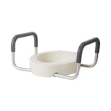 drive™ Premium Raised Toilet Seat with Arms 3-1/2 Inch Height Elongated 300 lbs. Weight Capacity (688939_EA) 1/EA