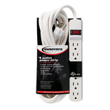 Innovera® Power Strip, 6 Outlets, 15 ft Cord, Ivory (IVR73315) Each