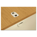 HON® 38000 Series Double Pedestal Desk, 72" x 36" x 29.5", Harvest/Putty (HON38180CL) Each