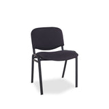 Alera® Alera Continental Series Stacking Chairs, Supports Up to 250 lb, 19.68" Seat Height, Black, 4/Carton (ALESC67FA10B) Case of 4