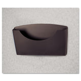 Fellowes® Plastic Partition Additions File Pocket, Letter Size, 14" x 2.5" x 7.75", Dark Graphite (FEL75275) Each