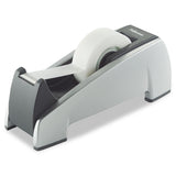 Fellowes® Office Suites Desktop Tape Dispenser, Heavy Base, 1" Core, Plastic, Black/Silver (FEL8032701) Each