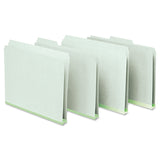 Pendaflex® Pressboard Expanding File Folders, 1/3-Cut Tabs: Assorted, Letter Size, 1" Expansion, Green, 25/Box (PFX17167) Box of 25