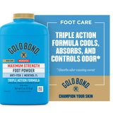 Gold Bond® Maximum Strength Foot Powder 4 oz. Scented Shaker Bottle Menthol 1% (1230684_EA) 1/EA