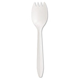 Mediumweight Polypropylene Cutlery, Spork, White, 1000/Carton (BWKSPORK) Case of 1000