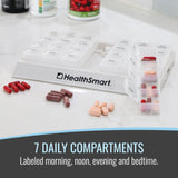 HealthSmart® Pill Organizer Large 7 Day 4 Dose (724874_EA) 1/EA